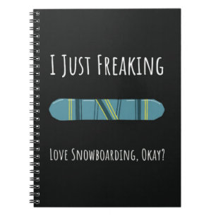 Caderno Espiral Melhores Presentes Para Esportistas De Snowboard I