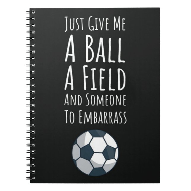 Caderno Espiral Melhores Presentes Para Jogadores De Futebol Para  (Frente)