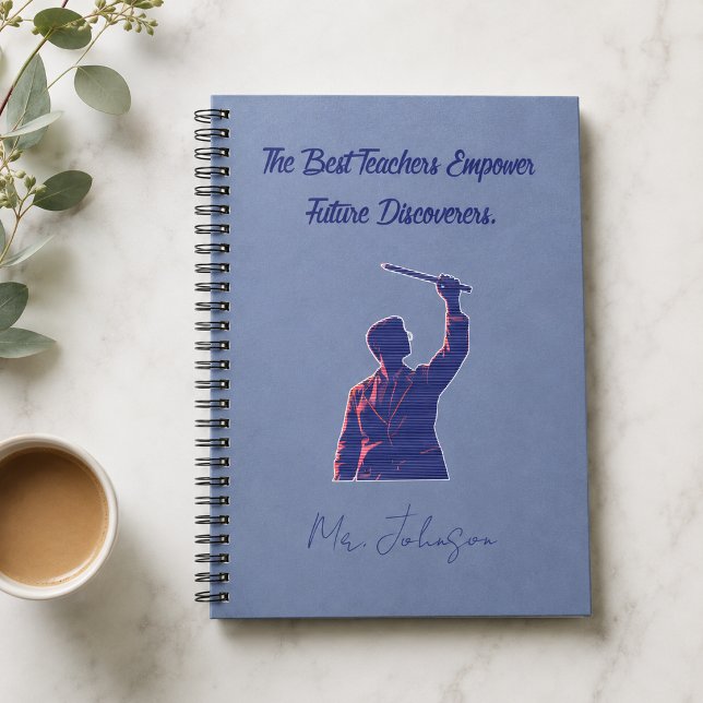 Caderno Espiral Melhores Professores Empoderam Futuros Descobridor (Criador carregado)