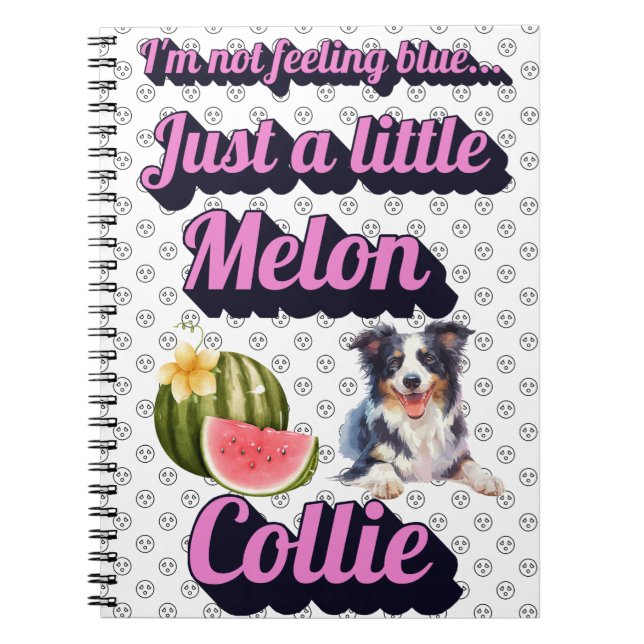 Caderno Espiral Melon Collie Engraçado Notebook Espiral (Frente)