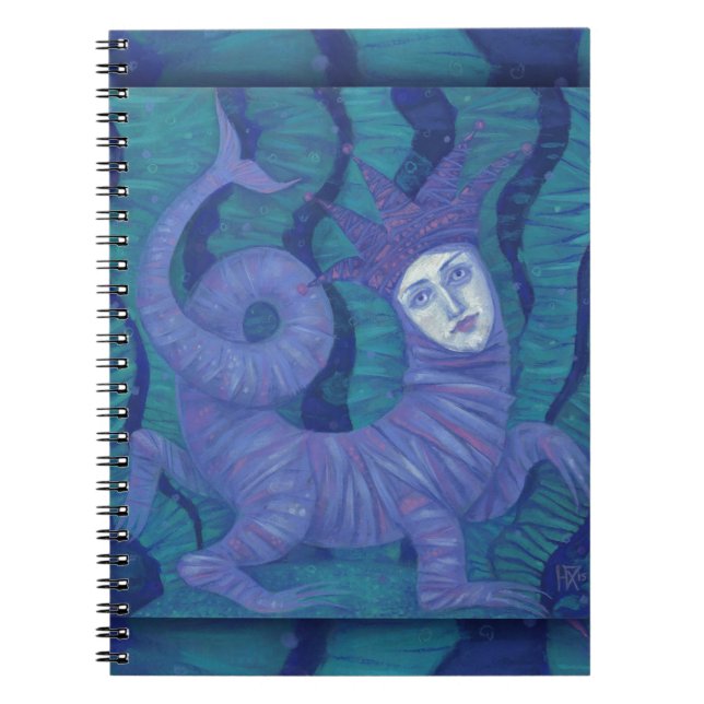 Caderno Espiral Melusine, Melusina, fantasia, surreal, aguardente  (Frente)