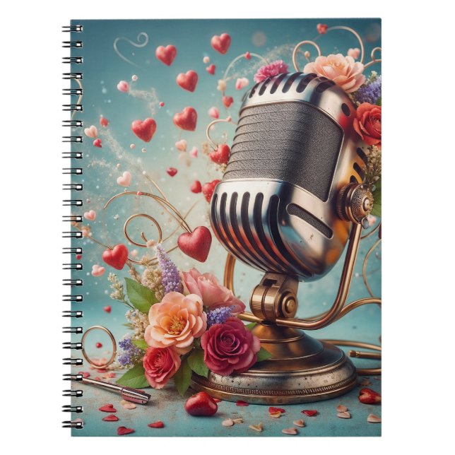 Caderno Espiral Memórias Do Bloco De Notas De Música (Frente)