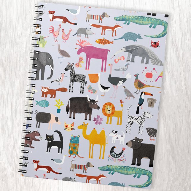 Caderno Espiral Menagerie animal (Animal menagerie notebook)