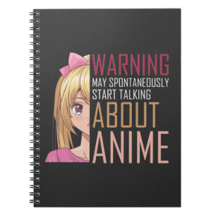 Caderno Espiral Menina Amante de anime Manga Cosplay Adolescente