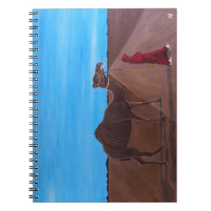 Caderno Espiral Menina com pintura de camelo de Alfred Fox