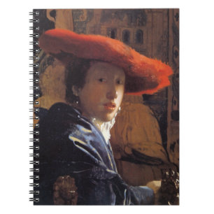 Caderno Espiral Menina com Red Hat, c.1665 (óleo no painel)