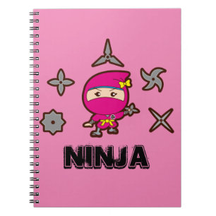 Caderno Espiral Menina de Ninja