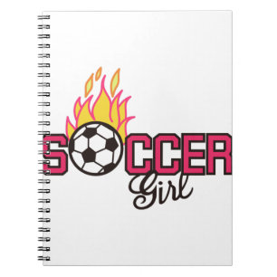 Caderno Espiral Menina do futebol