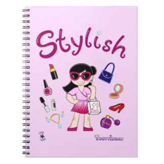 Caderno Espiral Menina Modelo Fashionista 2 TOONVI