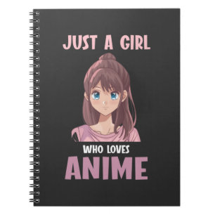 Caderno Espiral Menina Que Ama O Amante De Animes, Manga Cosplay T