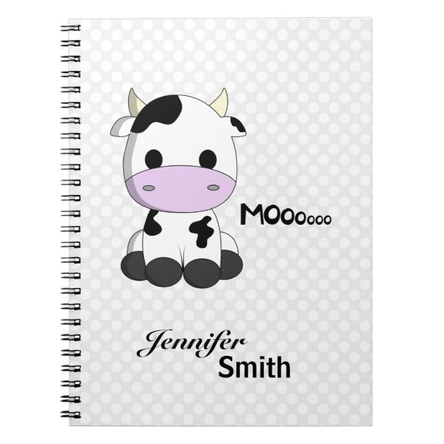 Caderno Espiral Meninas customizáveis dos desenhos animados (Frente)