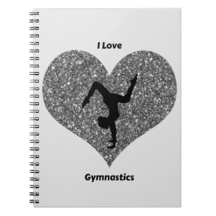 Caderno Espiral Meninas Eu Adoro Notebook De Ginástica