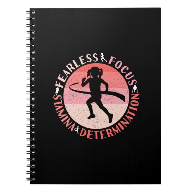 Caderno Espiral Meninas Executando Mindset - Executante Sem Foco (Frente)