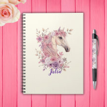 Meninas Lindos Cavalinhos Floral Pastel Cavalo