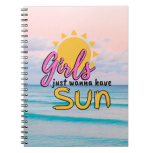 Caderno Espiral Meninas só querem ter Sun Beach