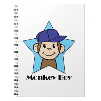 Caderno Espiral Menino do macaco