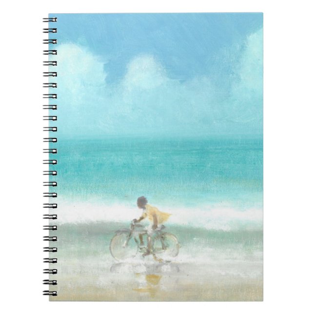 Caderno Espiral Menino na bicicleta 3 (Frente)