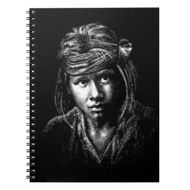 Caderno Espiral Menino Nativo... Diário (Frente)