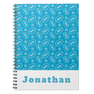 Caderno Espiral Meninos Clássicos - Blue Football Star Ball Stand