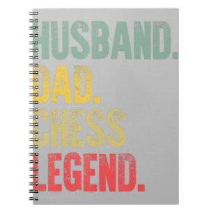 Caderno Espiral Mens Engraçado Presente Marido Pai Legenda de Xadr