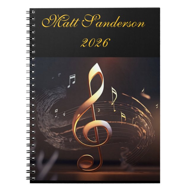 Caderno Espiral Men's Personal Spiral Photo Notebook (Frente)