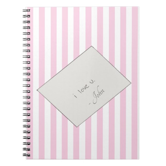 Caderno Espiral Mensagem Coquette Love (Frente)
