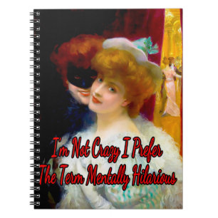 Caderno Espiral Mentally Hilarious, Le Ball Masque por Albert Lync