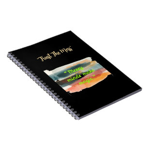 Caderno Espiral Mentes Desorganizadas Fazem Magia Pincelada Artí