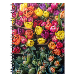 Caderno Espiral Mercado de Flores Frescas – Floral Vibrante