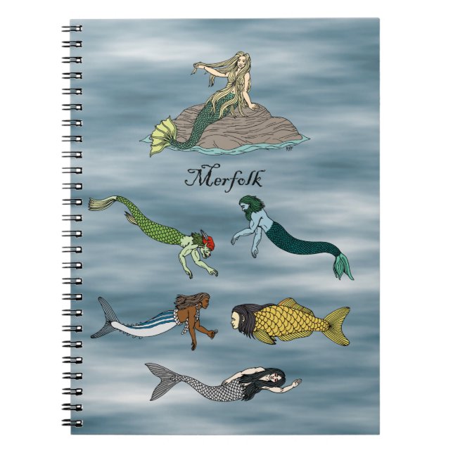 Caderno Espiral Merfolk (Frente)