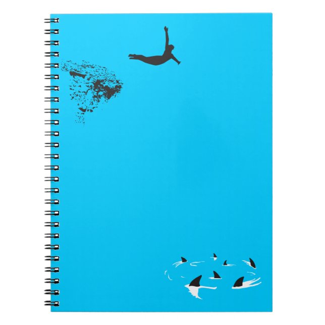 Caderno Espiral mergulho de cisne (Frente)