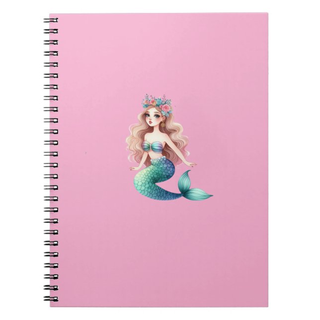 Caderno Espiral mermaid bloc note (Frente)