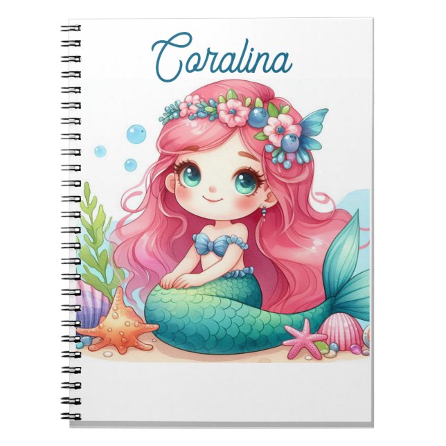 Caderno Espiral Mermaid Notebook (Frente)