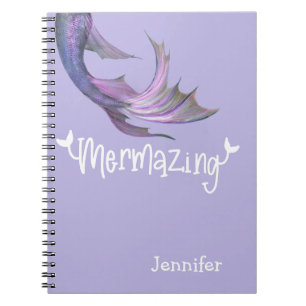 Caderno Espiral Mermaid Tail Mermaig Personalizado