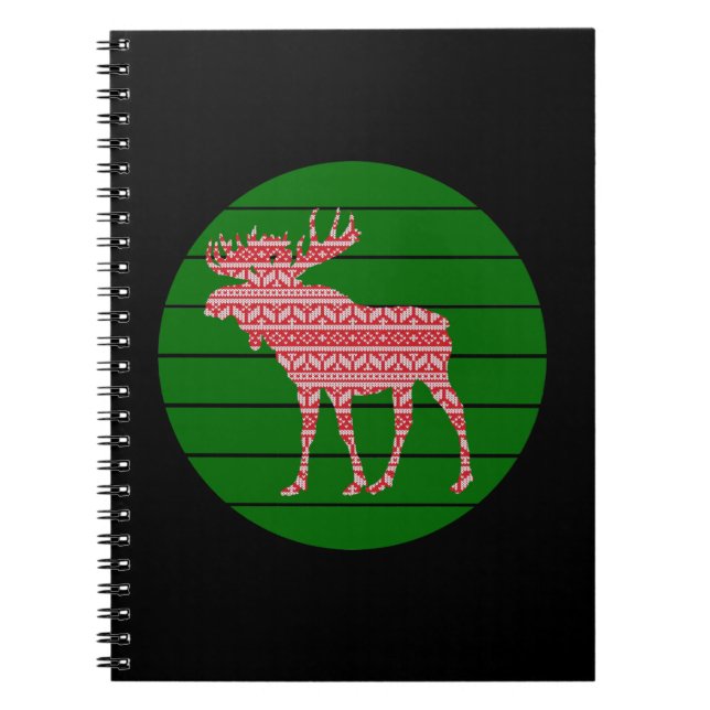 CADERNO ESPIRAL MERRY CHRISTMAS MOOSE DEER (Frente)