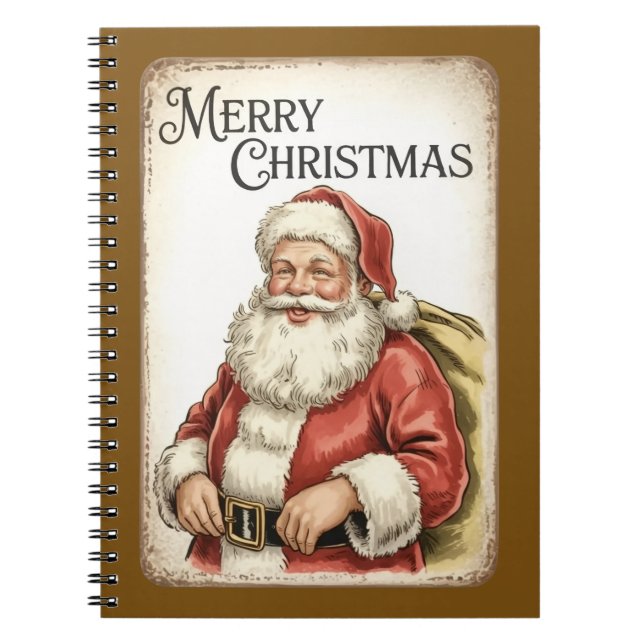 Caderno Espiral Merry Christmas Santa Notebook (Frente)
