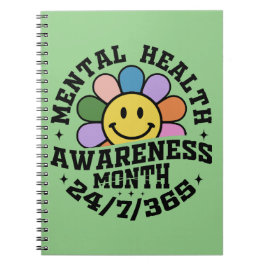 Caderno Espiral Mês de Consciência da Saúde Mental