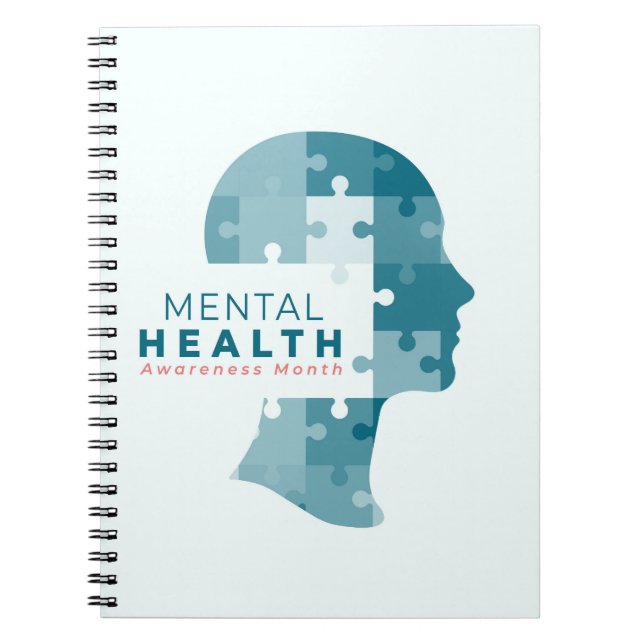 Caderno Espiral Mês de Conscientização sobre Saúde Mental (Frente)