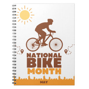 Caderno Espiral Mês Nacional da Bike