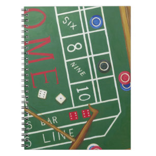 Caderno Espiral Mesa de casino com calça e dispositivo
