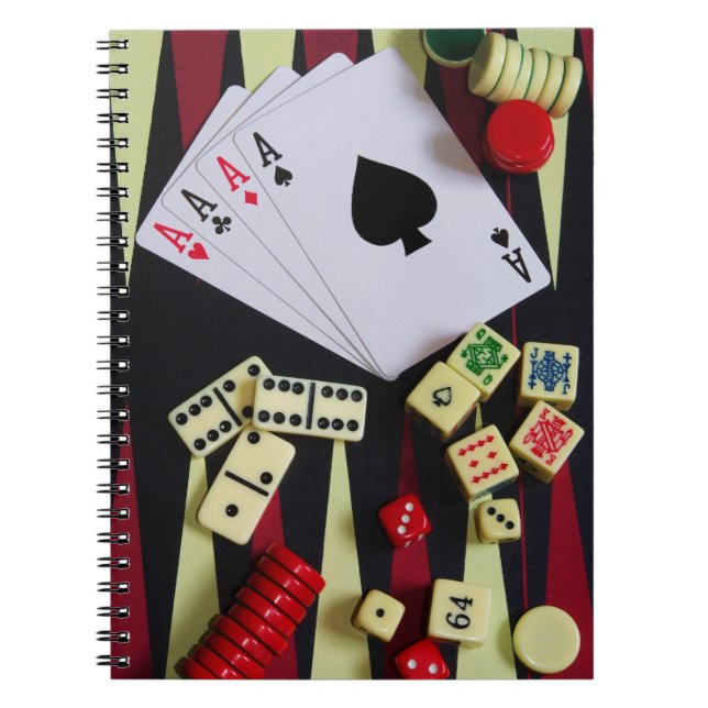Caderno Espiral Mesa de jogo (Frente)