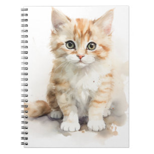 CADERNO ESPIRAL MESA DE LARANJA CUTA DE ÁGUA POR KITTEN