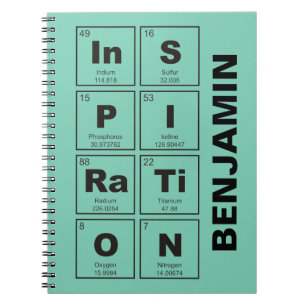 Caderno Espiral Mesa periódica química de elementos: InSPIRTiON