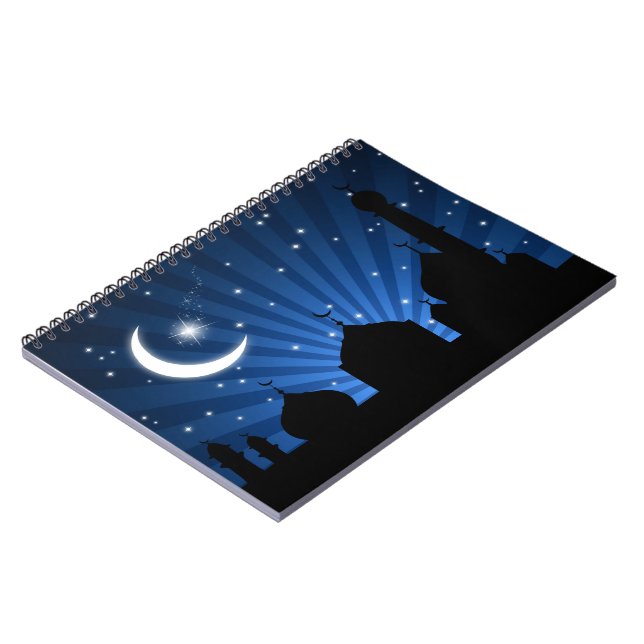 Caderno Espiral Mesquita Silhouette Blue Night - Notebook (Left Side)