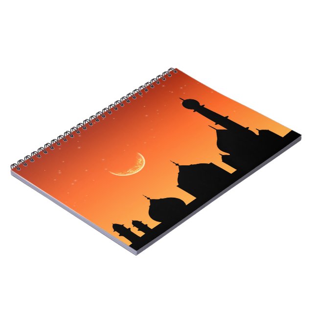 Caderno Espiral Mesquita Silhouette Evening Sky - Notebook (Left Side)