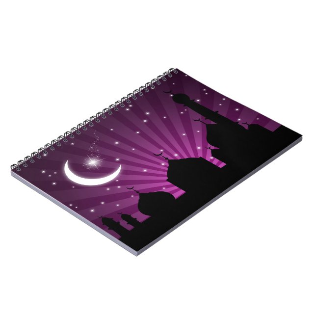 Caderno Espiral Mesquita Silhouette Purple Night - Notebook (Left Side)