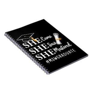 Caderno Espiral Mestrado MSW Mestre em Trabalho Social Graduado