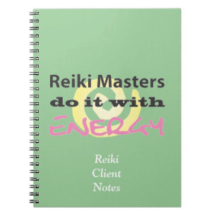 Caderno Espiral Mestrados Reiki fazem isso com energia