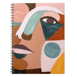 Caderno Espiral Metade de Rosto Geo