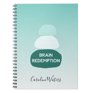 Caderno Espiral Metáfora de Recuperação de Lesão Cerebral Equilibr